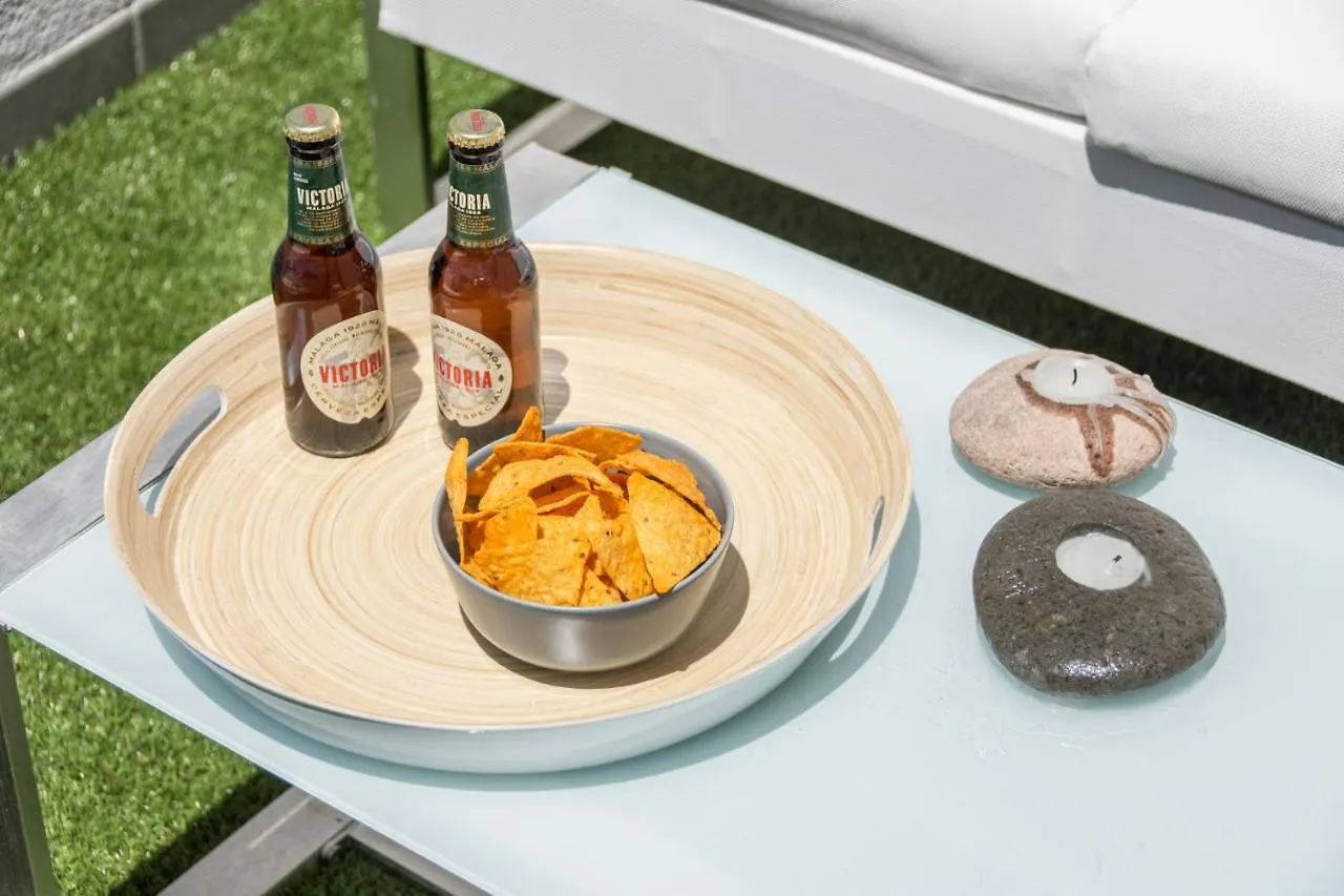 アパート マラガAtico Con Terraza Ac 1Hab En El Centro Y Piscina Comunitariaアパートメント
